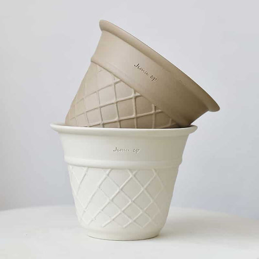 Ceramic Cone Planter – Minimalist Korean Style