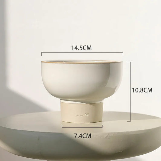 Japanese-Nordic Minimalist Pedestal Planter